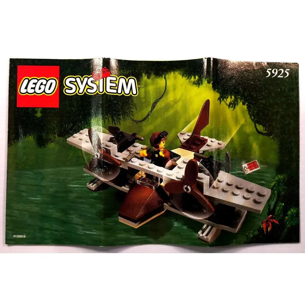 Lego 5925 System Adventurers PONTOON PLANE, Complete, Used, See Pics/Descr. - Picture 12 of 12